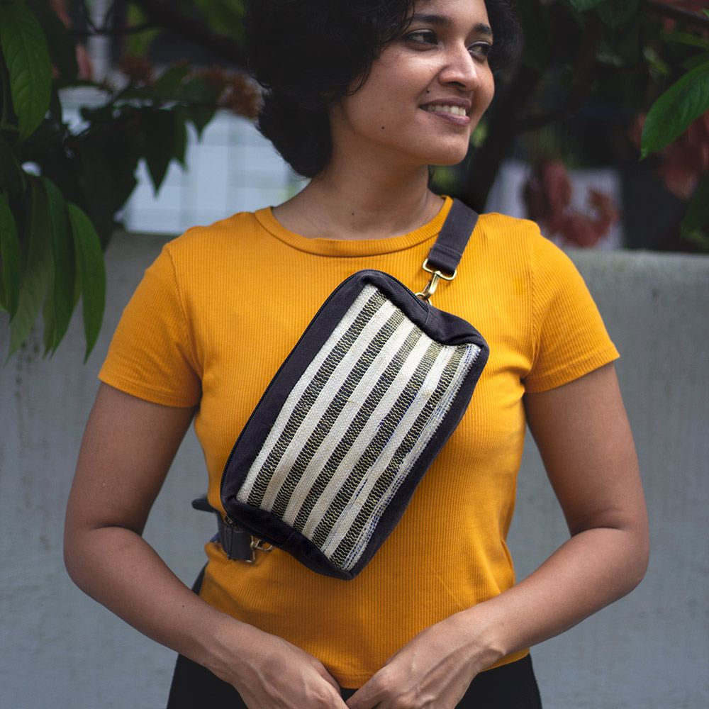 This Belt Bag is as versatile as it gets - Wear it around the waist, sling it across the body or remove the belt & use it as a travel pouch.